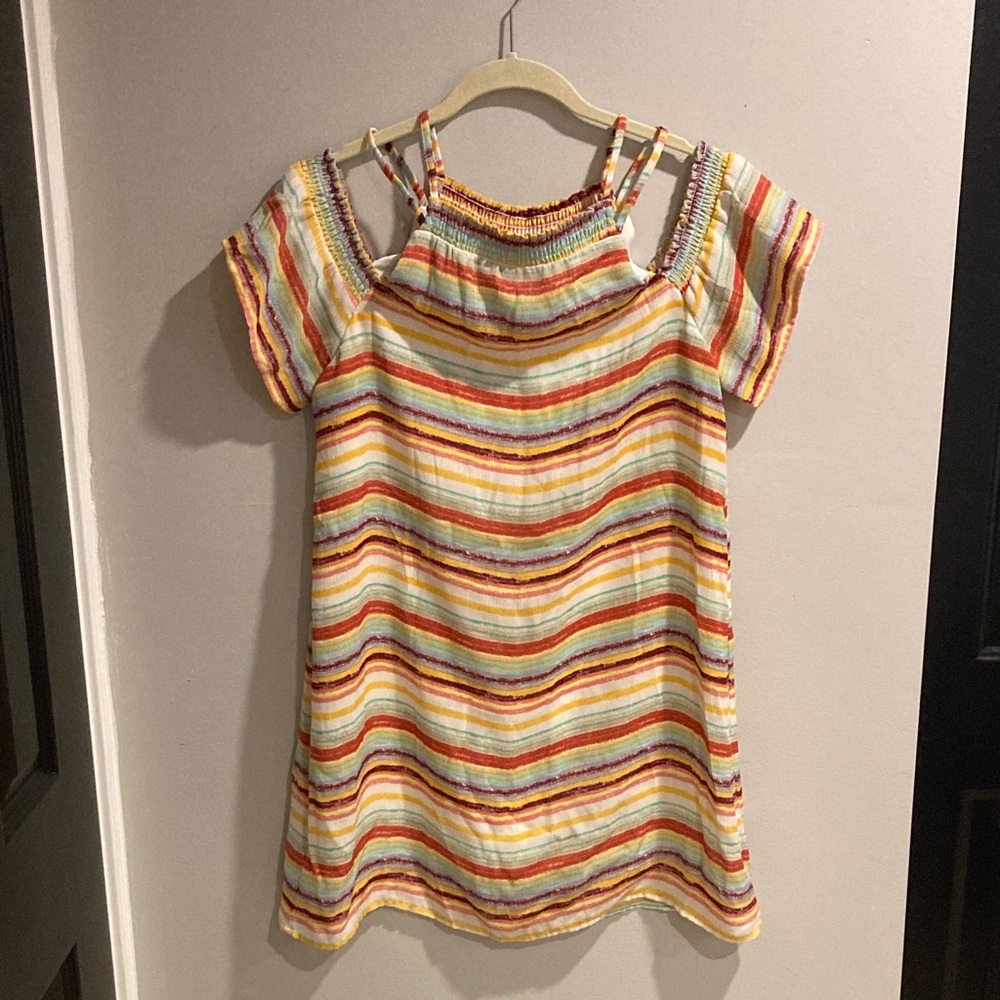 Lily Rose Multicolor Striped Petite dress
